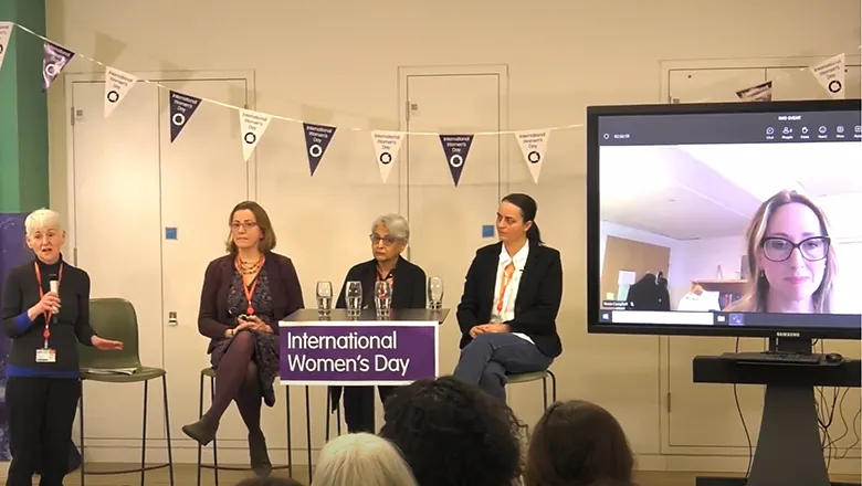 Panel at the International Women's Day event on women and politics organised by SSPP