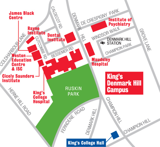 Kings College Map – Zip Code Map