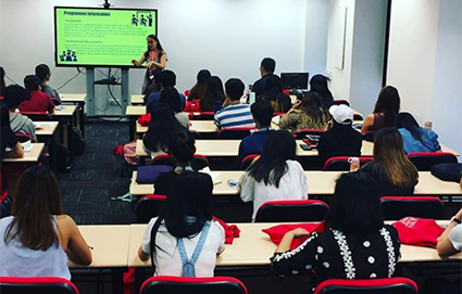 Students in a classroom