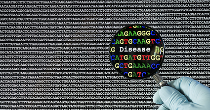 Genetic code and magnifying glass