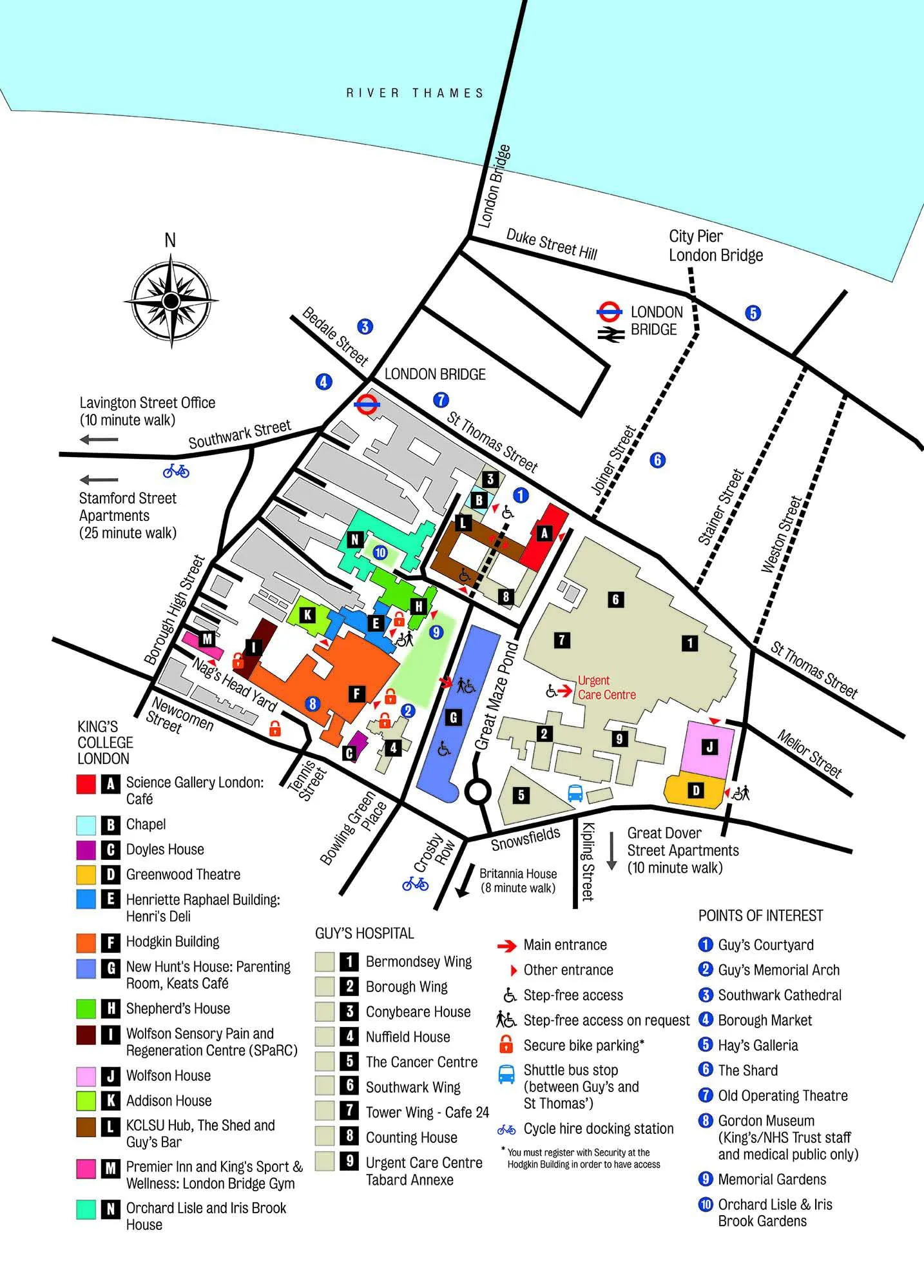 Guy Campus detailed map