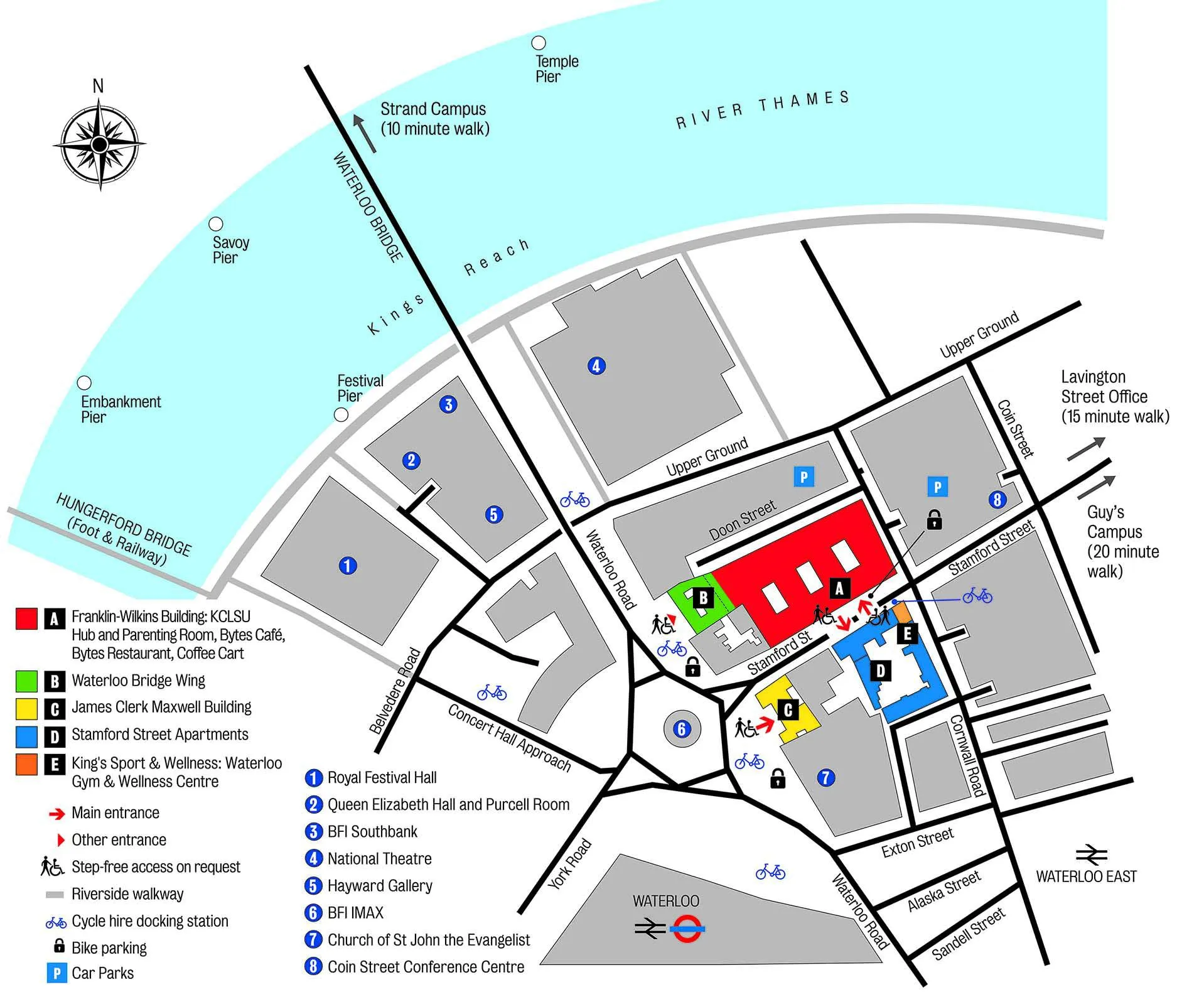 Waterloo Campus map