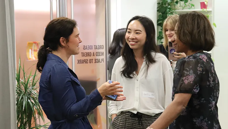 Attendees networking at the 2023 WEN Retreat