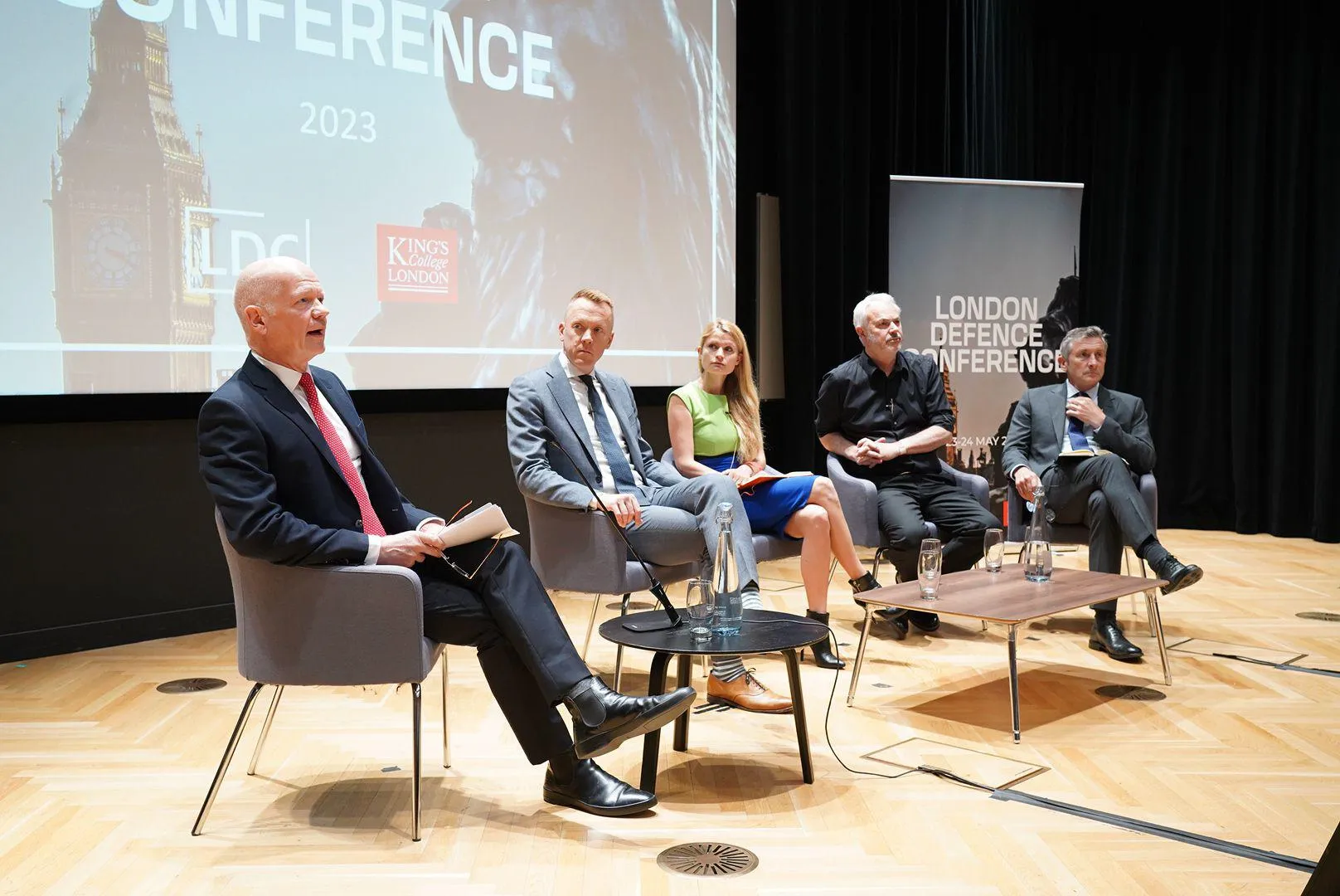 Lord Hague, Christian Brose, Dr Ulrike Franke, Air Marshal Edward Stringer, CB, CBE, Tim Marshall