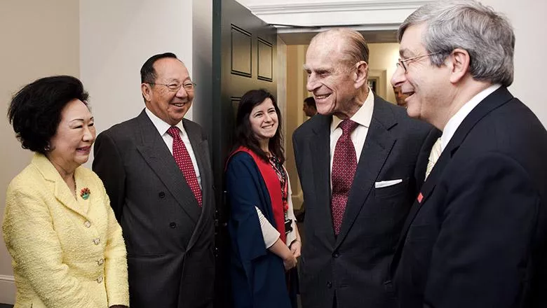 Prince Philip at the Somerset House East Wing opening in 2012.