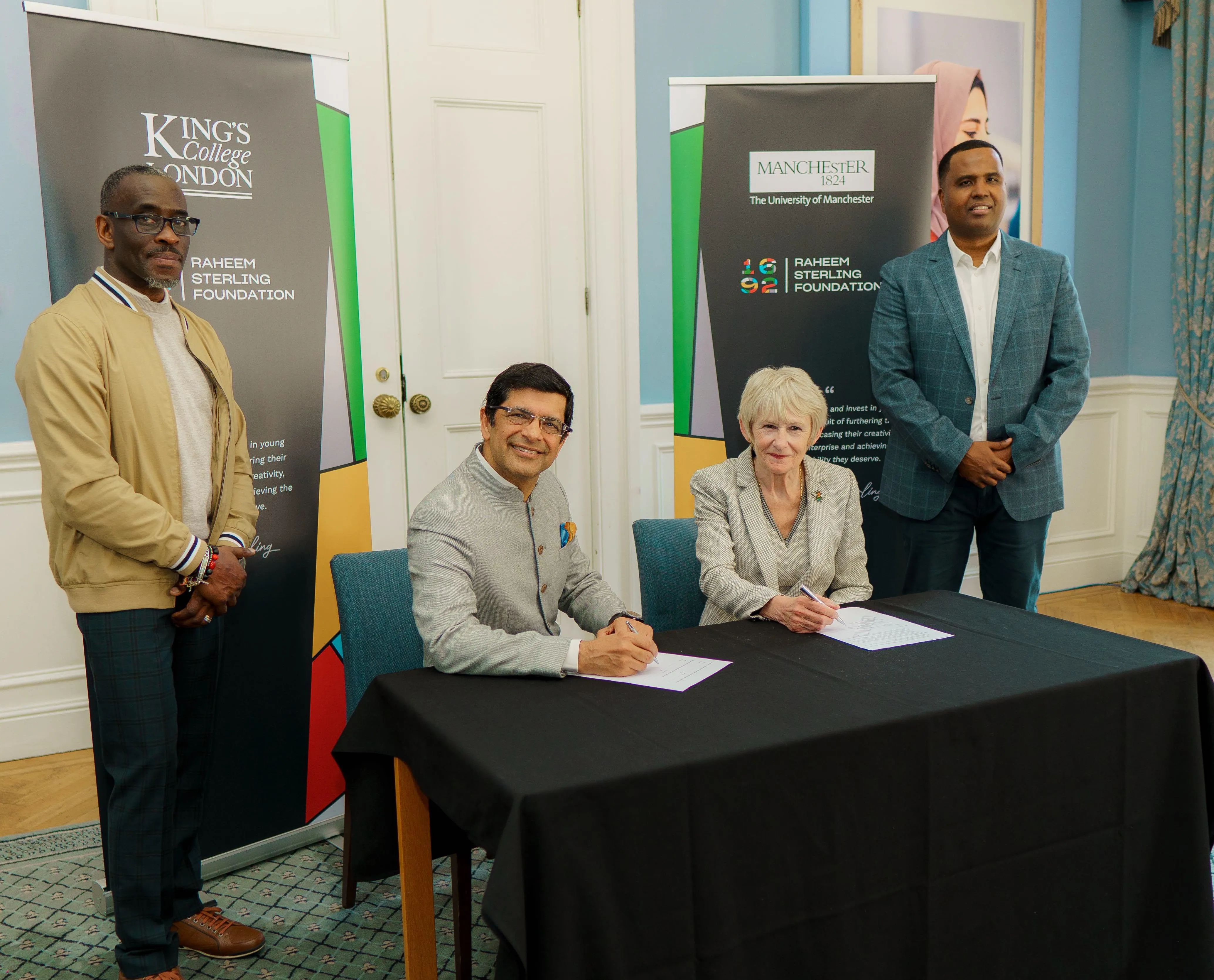 Clive Ellington, Professor Shitij Kapur, Professor Dame Nancy Rothwell, Abdi Farah