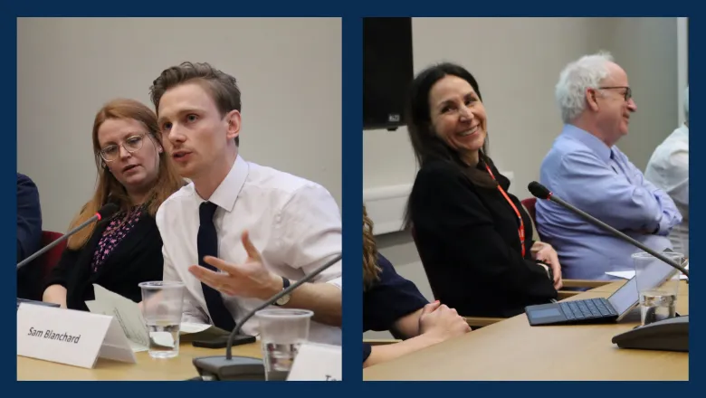 People at a panel event