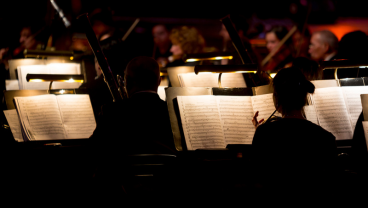 Orchestra performing