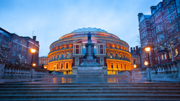 Royal Albert Hall in winter