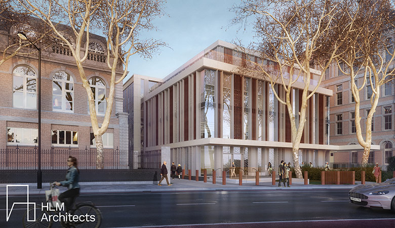 Artist's impression of the front entrance.