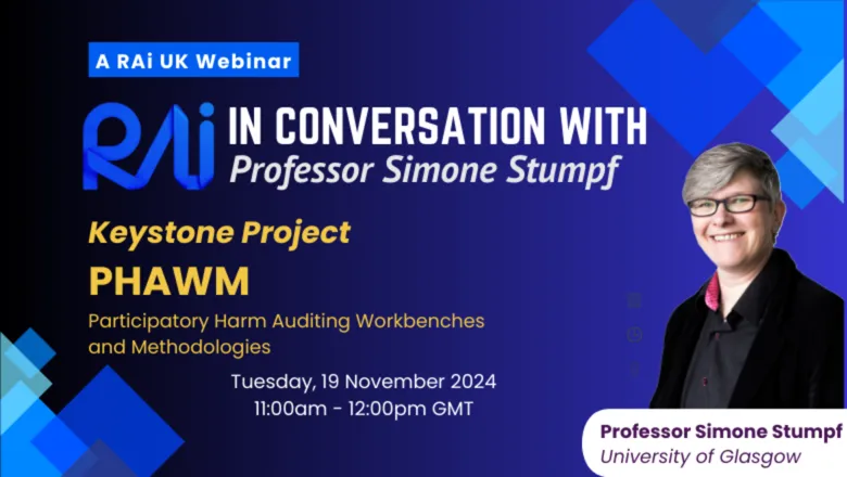 RAI UK In Conversation with: Professor Simone Stumpf (Webinar) banner