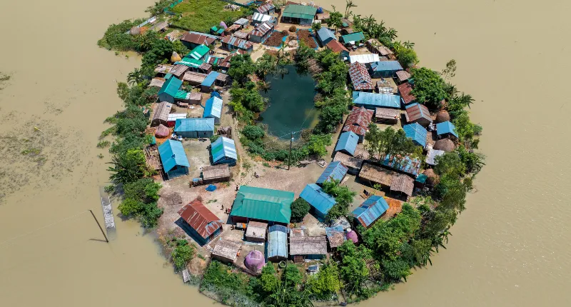 flooded village bangladesh feature image