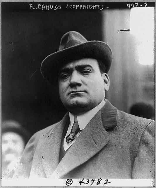 Enrico Caruso, 1873-1921. Credit: Library of Congress Prints and Photographs Division Washington, D.C.