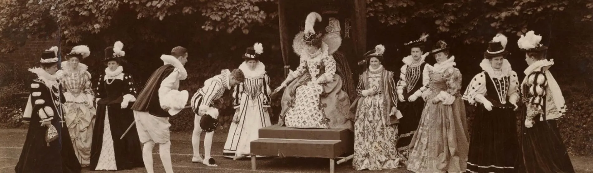 St Albans Pageant 1907 Queen Elizabeth at Gorhambury.