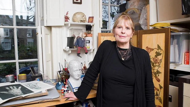 Susan Aldworth in her studio. Photograph by Anna Arca