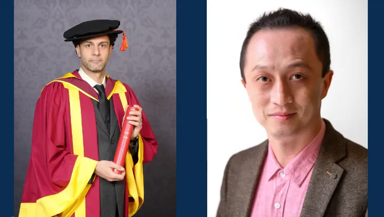 Headshots of Professors Michele Mishto and Yanzhong Wang