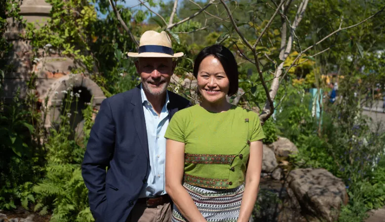 Professor Chris Griffiths and Dr Su Lwin (Credit Troy Baird)