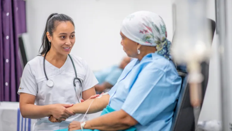 A stock image of a cancer patient