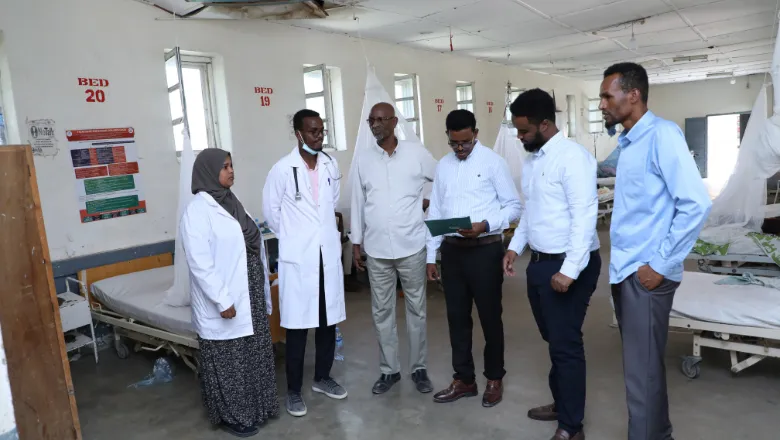 Boroma hospital walk round - QI assessments Somaliland