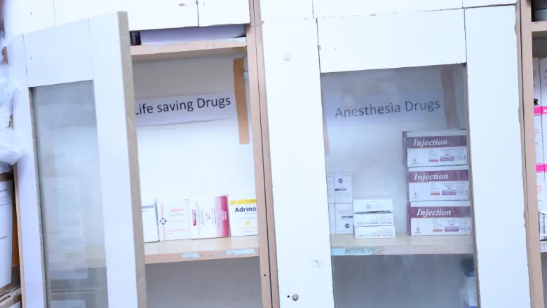 Drugs cupboard Hargiesa Group Hospital somaliland