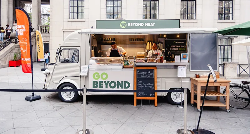 A food truck serving burgers