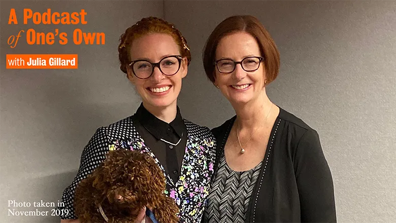 Emma Watkins and Julia Gillard