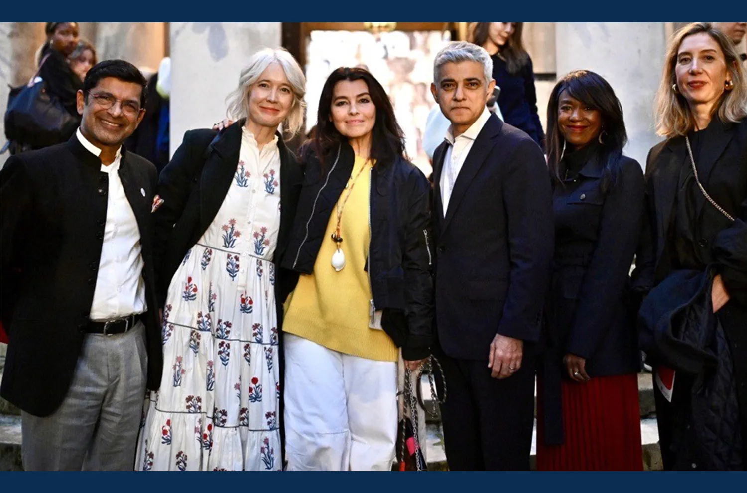 Professor Shitij Kapur, Justine Simons, Es Devlin, Sadiq Khan, Debbie Weekes-Bernard and Beatrice Pembroke