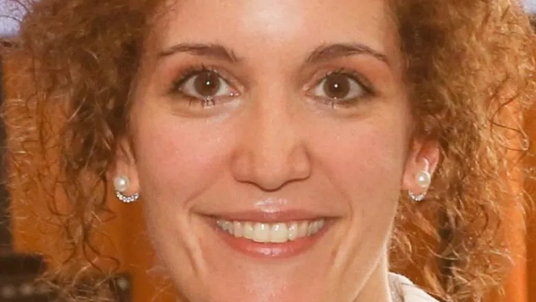 A close up portrait of a woman's face