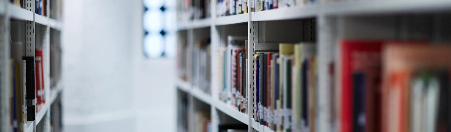 The Maughan Library bookshelves