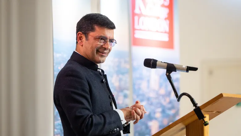 Professor Shitij Kapur speaking at Long Service Awards