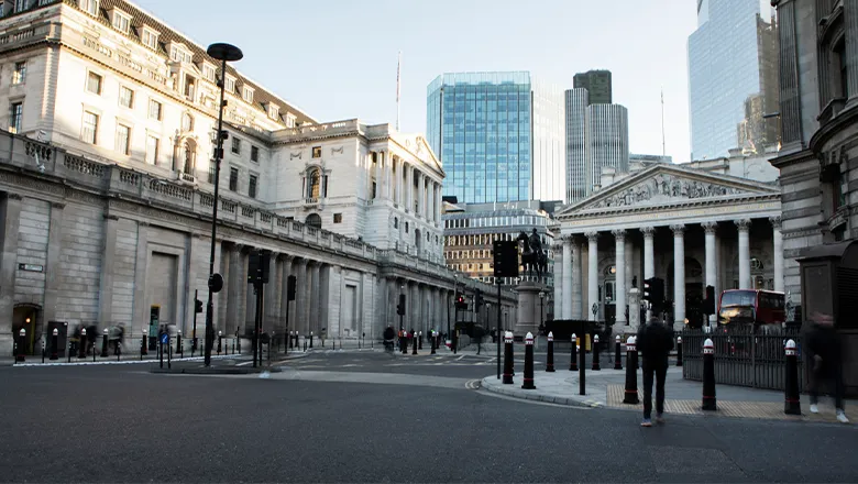 Exterior of the Bank of England