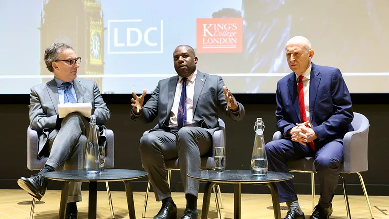 David Lammy and John Healey at the London Defence Conference resized for web
