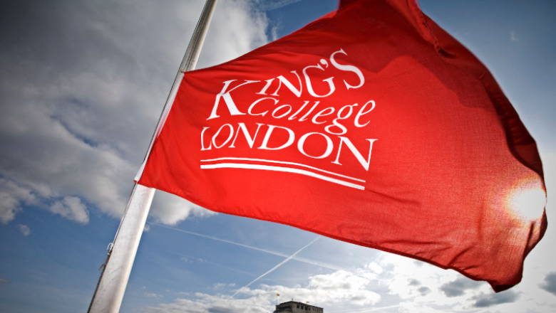 King's College London flag red