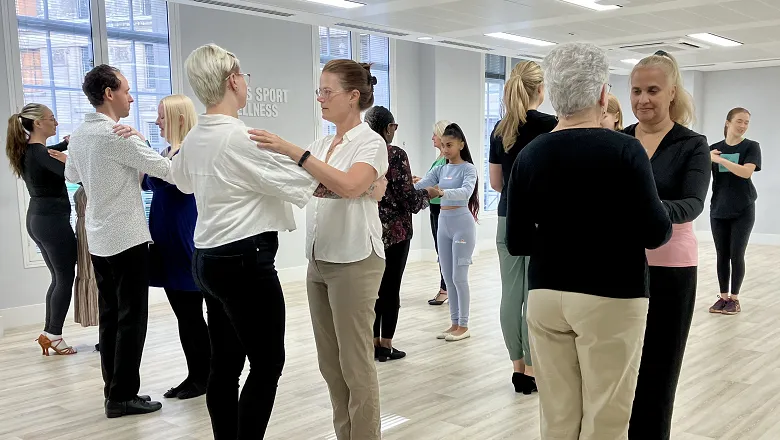 Participants at the Step Change dance class held at a King's Sport studio on The Strand