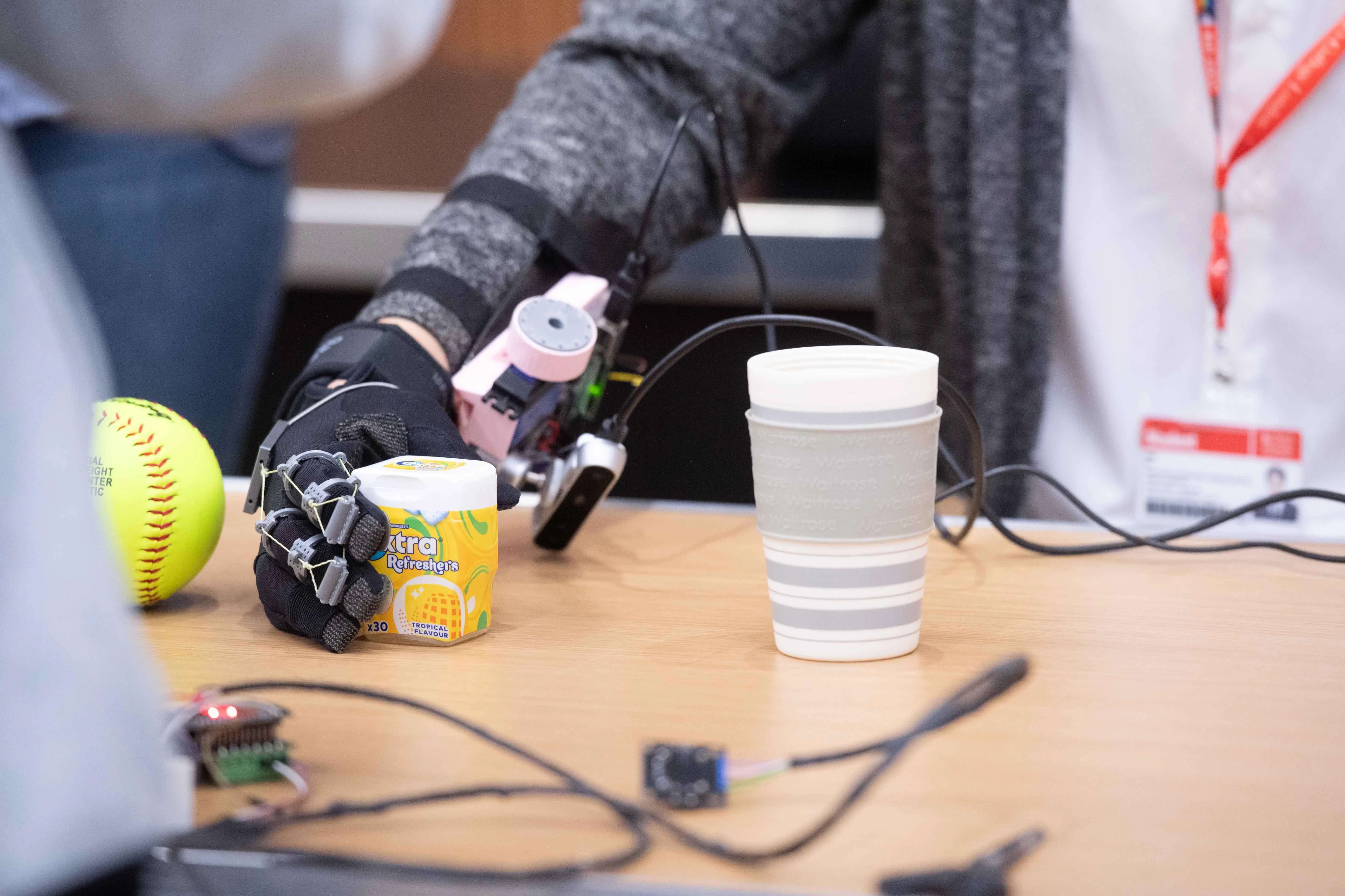 A sensor glove