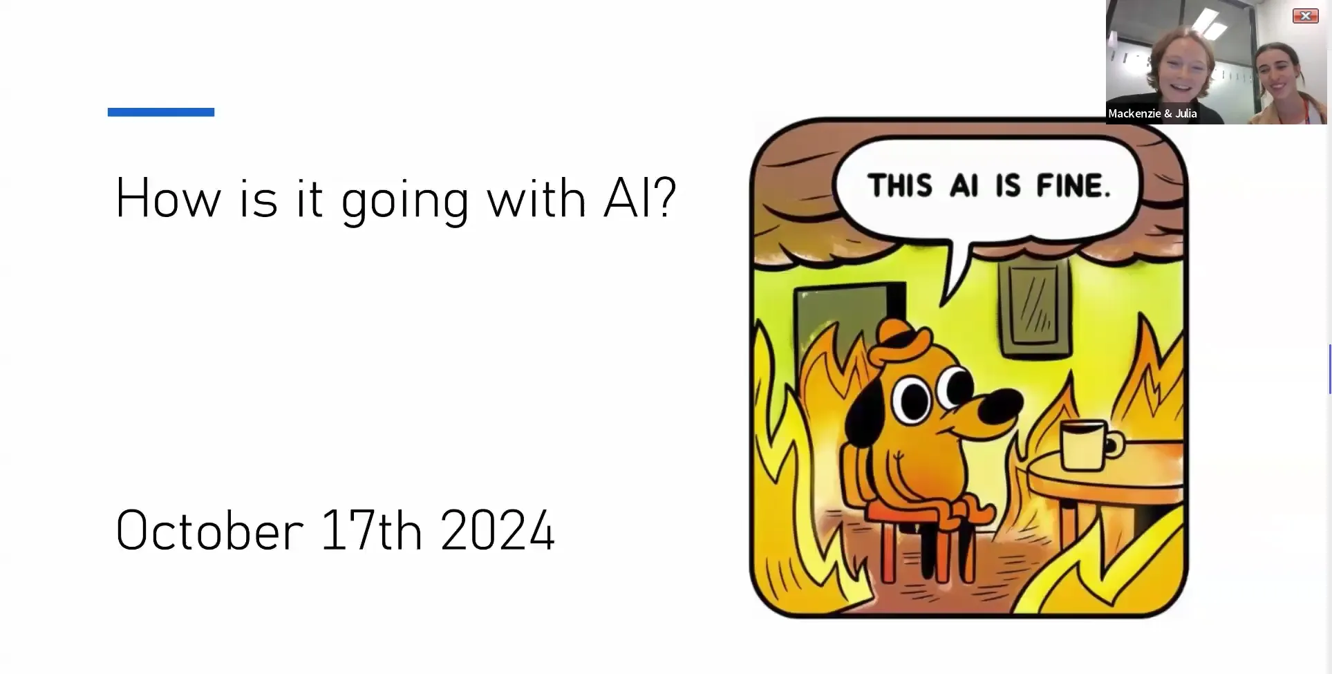 Slide on AI interactive session