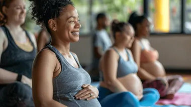 EMBRACE study mother pregnant yoga (see copyright details)