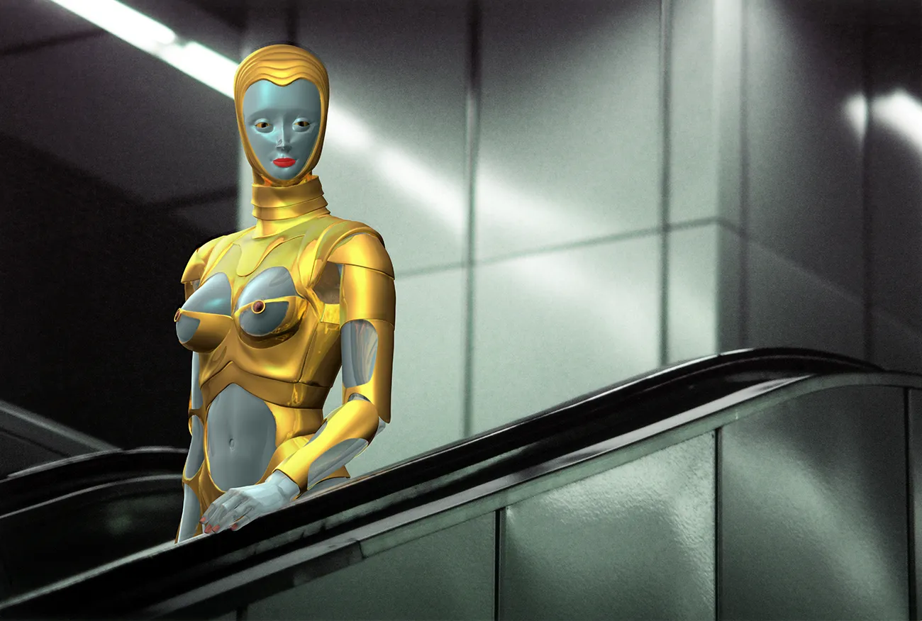 "E" the Virtual Supermodel: E as Thierry Mugler’s Sexy Robot