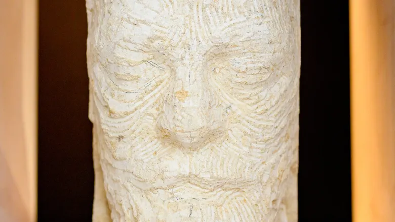 Carved head