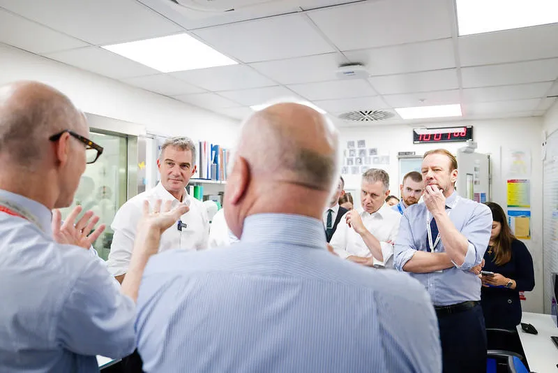 Secretary of State Peter Kyle visits St. Thomas’ Hospital to launch the NPIP Total Body Scanner.