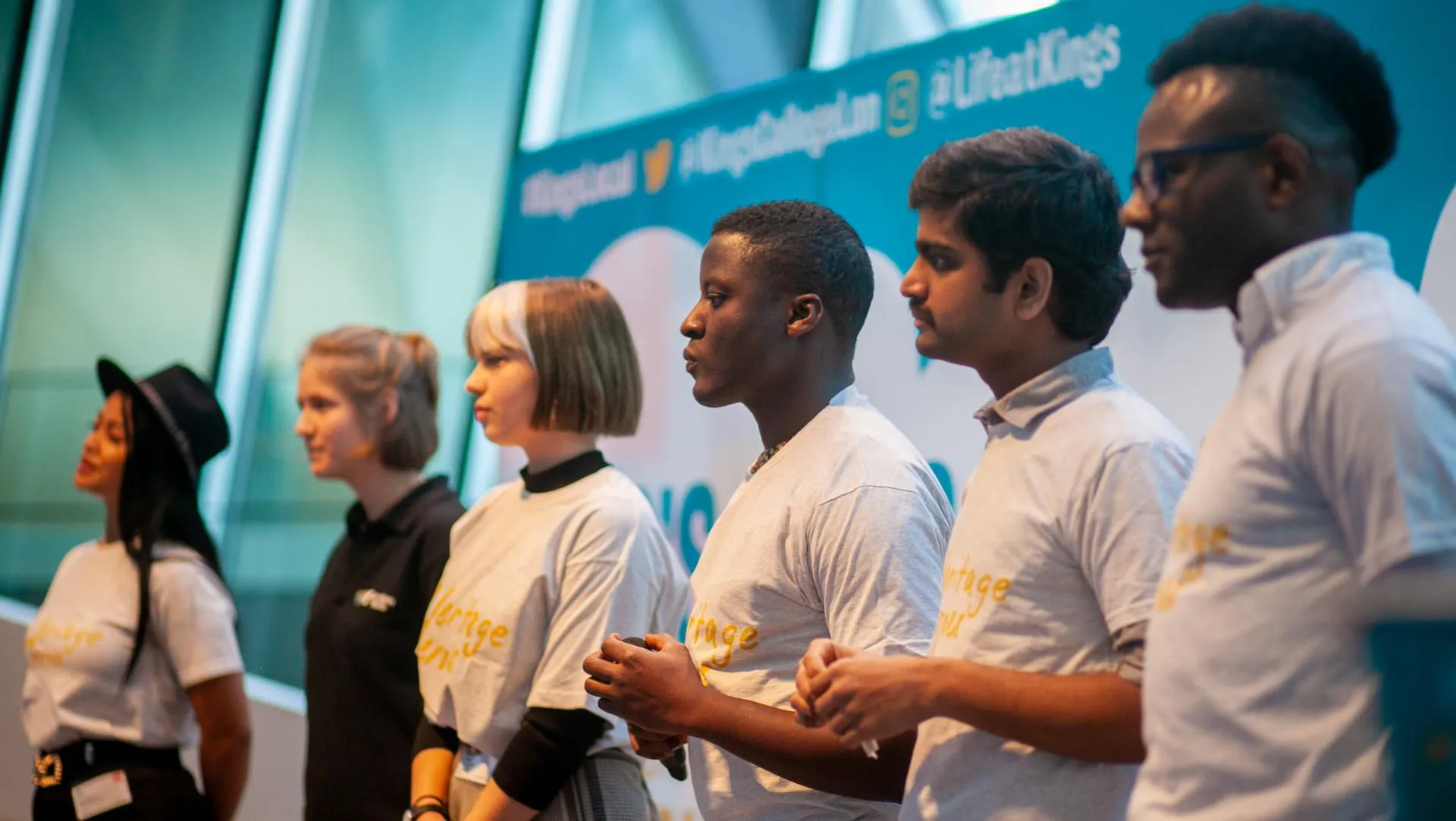 Stephen with his team at the Civic Challenge grand final at London’s City Hall