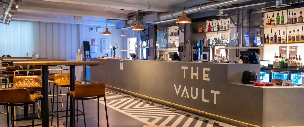 The Vault student bar at Bush House, Strand Campus.