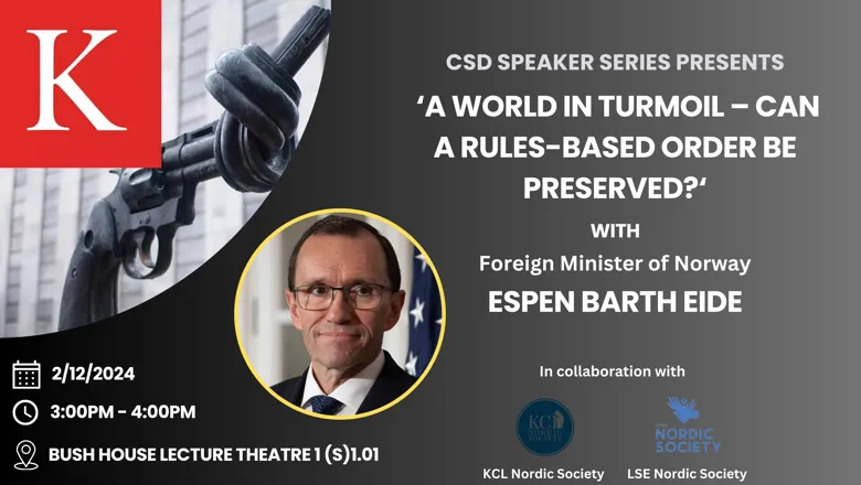 CSD Speakers Espen Barth Eide Poster edited