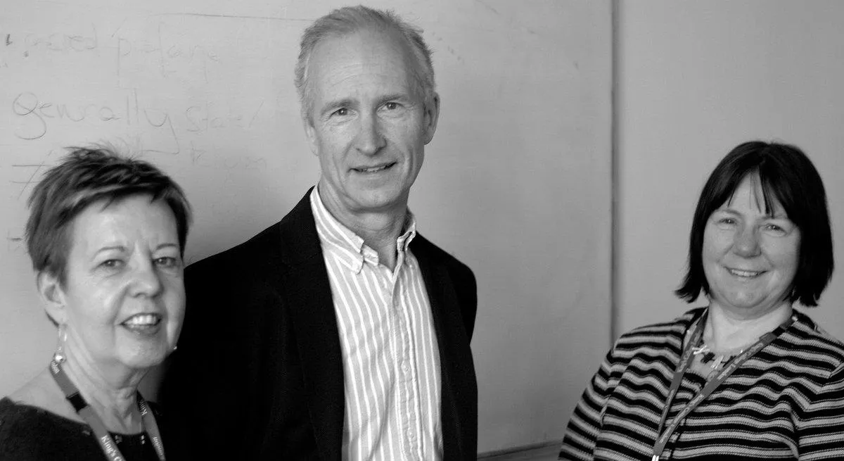 Mary Baginsky, Michael Sheppard and Jill Manthorpe at a meeting in this series, 19 April 2016, in the Virginia Woolf Building at King's. Series meetings are now online only.