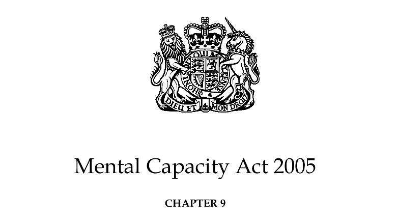 Mental Capacity Act 2005