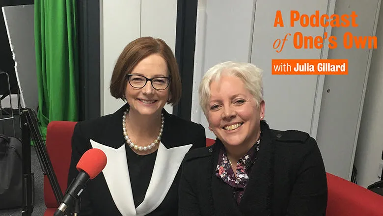 Carrie Gracie and Julia Gillard