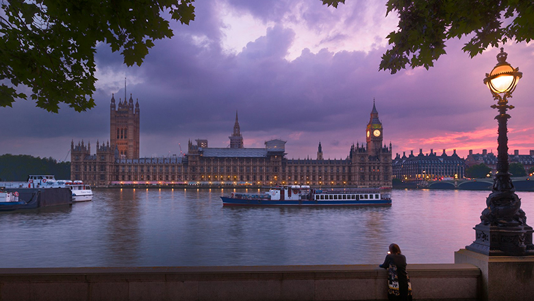 Parliament at night