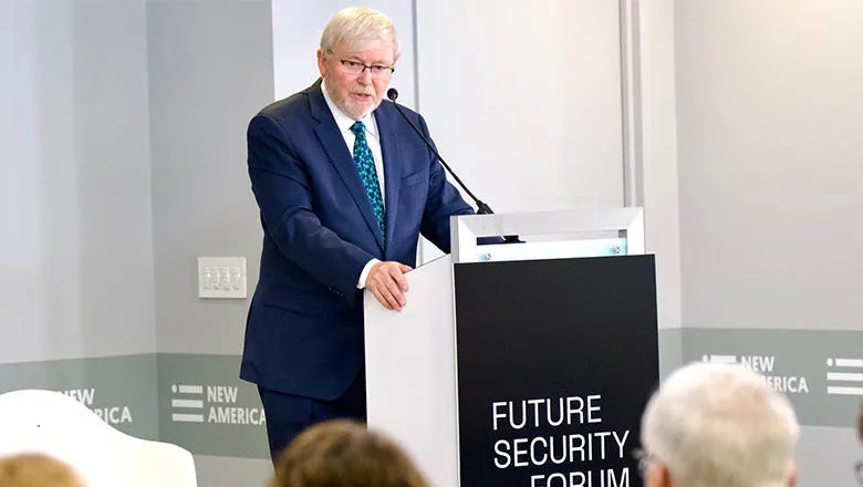 Australian Ambassador to the United States and former Australian Prime Minister Kevin Rudd 