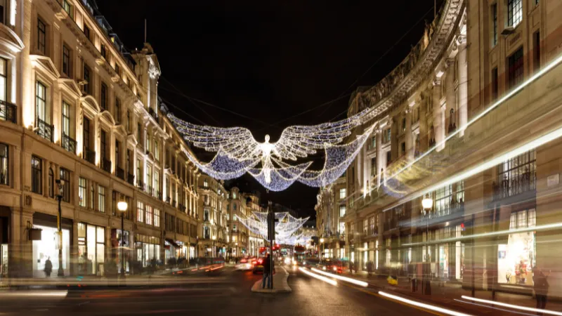 Christmas lights in Oxford Street