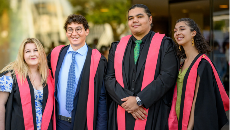 King's students at their graduation ceremony.